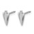 Sterling Silver Rhodium-Plated Polished Arrowhead Stud Earrings, 9.1 mm - View 2