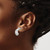 Sterling Silver Rhodium-Plated Polished J-Hoop Earrings, 19.7 mm - View 3