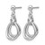 Sterling Silver Rhodium-Plated Polished Post Dangle Earrings, 26.75 mm - View 2