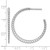 Sterling Silver Rhodium-Plated Polished J-Hoop Earrings, 32.5 mm - View 4