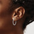 Sterling Silver Rhodium-Plated Polished J-Hoop Earrings, 21.5 mm - View 3