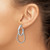 Sterling Silver Rhodium-Plated Polished and Diamond-Cut Dangle Earrings, 37.5 mm - View 3