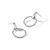 Sterling Silver Rhodium-Plated Polished Circle Dangle Earrings, 24.85 mm - View 5