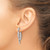 Sterling Silver Rhodium-Plated Ball Dangle Earrings, 30 mm - View 3