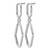 Sterling Silver Rhodium-Plated Polish Geometric Dangle Earrings, 43.5 mm - View 2