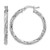 Sterling Silver Rhodium-Plated Polished Twisted Hoop Earrings, 30 mm
