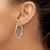 Sterling Silver Rhodium-Plated Polished Twisted Hoop Earrings, 30 mm - View 3