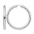 Sterling Silver Rhodium-Plated 5 mm Tube Hoop Earrings, 55 mm Long