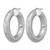 Sterling Silver Rhodium-Plated Radiant Essence Hoop Earrings, 30.95 mm - View 2