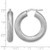 Sterling Silver Rhodium-Plated Radiant Essence Hoop Earrings, 30.95 mm - View 5