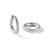 Sterling Silver Rhodium-Plated Radiant Essence Hoop Earrings, 30.95 mm - View 6