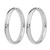 Sterling Silver Rhodium-Plated 6 mm Half Round Tube Hoop Earrings, 46 mm Long - View 2