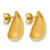 Sterling Silver Gold-Plt Polished Puff Teardrop Stud Earrings, 18.35 mm - View 4