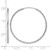 Sterling Silver Rhodium-Plated Diamond-Cut 1.25 mm Endless Hoop Earrings, 36.5 mm Long - View 5