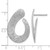 Sterling Silver Rhodium-Plated Radiant Essence Textured Teardrop Post Dangle Earrings, 25.1 mm - View 5