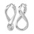 Sterling Silver Rhodium-Plated Polished Twisted Hoop Earrings, 34 mm - View 2