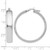 Sterling Silver Rhodium-Plated Polished Hinged Hoop Earrings, 36 mm - View 4