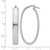 Sterling Silver Rhodium-Plated Polished Oval Hinged Hoop Earrings, 44 mm - View 4