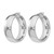 Sterling Silver Rhodium-Plated Polished Hinged Hoop Earrings, 24 mm, 7.5 mm Wide - View 2