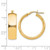 Sterling Silver Gold-Tone Polished Hoop Earrings, 24 mm - View 4