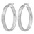 Sterling Silver Rhodium-Plated In/Out Diamond-Cut Hoop Earrings, 30.5 mm - View 2
