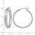 Sterling Silver Rhodium-Plated In/Out Diamond-Cut Hoop Earrings, 30.5 mm - View 4