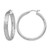 Sterling Silver Rhodium-Plated In/Out Diamond-Cut Hoop Earrings, 38.5 mm