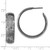 Ruthenium-Plated Sterling Silver Ruthenium-Plated Post Hoop Earrings, 31.8 mm - View 3