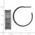 Ruthenium-Plated Sterling Silver Ruthenium-Plated Post Hoop Earrings, 29.5 mm - View 3