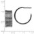 Ruthenium-Plated Sterling Silver Ruthenium-Plated Post Hoop Earrings, 22.5 mm - View 3