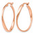 Sterling Silver Rose Gold-Tone Polished Hoop Earrings, 30 mm - View 2