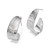 Sterling Silver Rhodium-Plated Polished and Textured Hoop Earrings, 29.5 mm - View 5