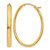 Sterling Silver Gold-Tone Polished Oval Hoop Earrings, 34 mm