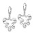 Sterling Silver Polished Contemporary Leverback Dangle Earrings - View 2