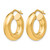Sterling Silver Gold-Tone Polished Hoop Earrings, 21 mm - View 2
