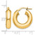 Sterling Silver Gold-Tone Polished Hoop Earrings, 21 mm - View 4