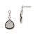 Rhodium-Plated Sterling Silver & Cubic Zirconia True Fire Triangle Dangle Earrings, 26 mm