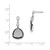 Rhodium-Plated Sterling Silver & Cubic Zirconia True Fire Triangle Dangle Earrings, 26 mm - View 2