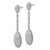 Brilliant Embers Sterling Silver Polished Cubic Zirconia Post Dangle Earrings, 47.3 mm - View 2