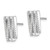 Brilliant Embers Sterling Silver Polished Cubic Zirconia Post Drop Earrings, 14.6 mm - View 2