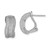 Sterling Silver Rhodium-Plated Cubic Zirconia Omega Back Stud Earrings