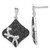 Brilliant Embers Sterling Silver Black & Clear Cubic Zirconia Dangle Earrings, 30.3 mm