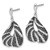 Brilliant Embers Sterling Silver Black & Clear Cubic Zirconia Fancy Dangle Earrings, 28.5 mm - View 2