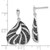 Brilliant Embers Sterling Silver Black & Clear Cubic Zirconia Fancy Dangle Earrings, 28.5 mm - View 3
