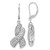 Brilliant Embers Sterling Silver Cubic Zirconia X Leverback Drop Earrings, 40.5 mm