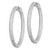 Sterling Shimmer Sterling Silver Rhodium-Plated 400 Stone Pavé 1.1 mm Cubic Zirconia In and Out Round Hinged Hoop Earrings, 37.75 mm Long - View 2