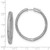 Sterling Shimmer Sterling Silver Rhodium-Plated 400 Stone Pavé 1.1 mm Cubic Zirconia In and Out Round Hinged Hoop Earrings, 37.75 mm Long - View 4