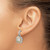 Shey Couture Sterling Silver with 14K Accent 0.12ct Diamond Dangle Earrings, 23 mm - View 3