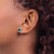 Shey Couture Sterling Silver with 14K Accent Antiqued Cushion London Blue Topaz Stud Earrings, 12 mm - View 3