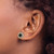 Shey Couture Sterling Silver with 14K Accent Antiqued Polished Checkerboard-Cut Black Onyx Stud Earrings, 11 mm - View 3